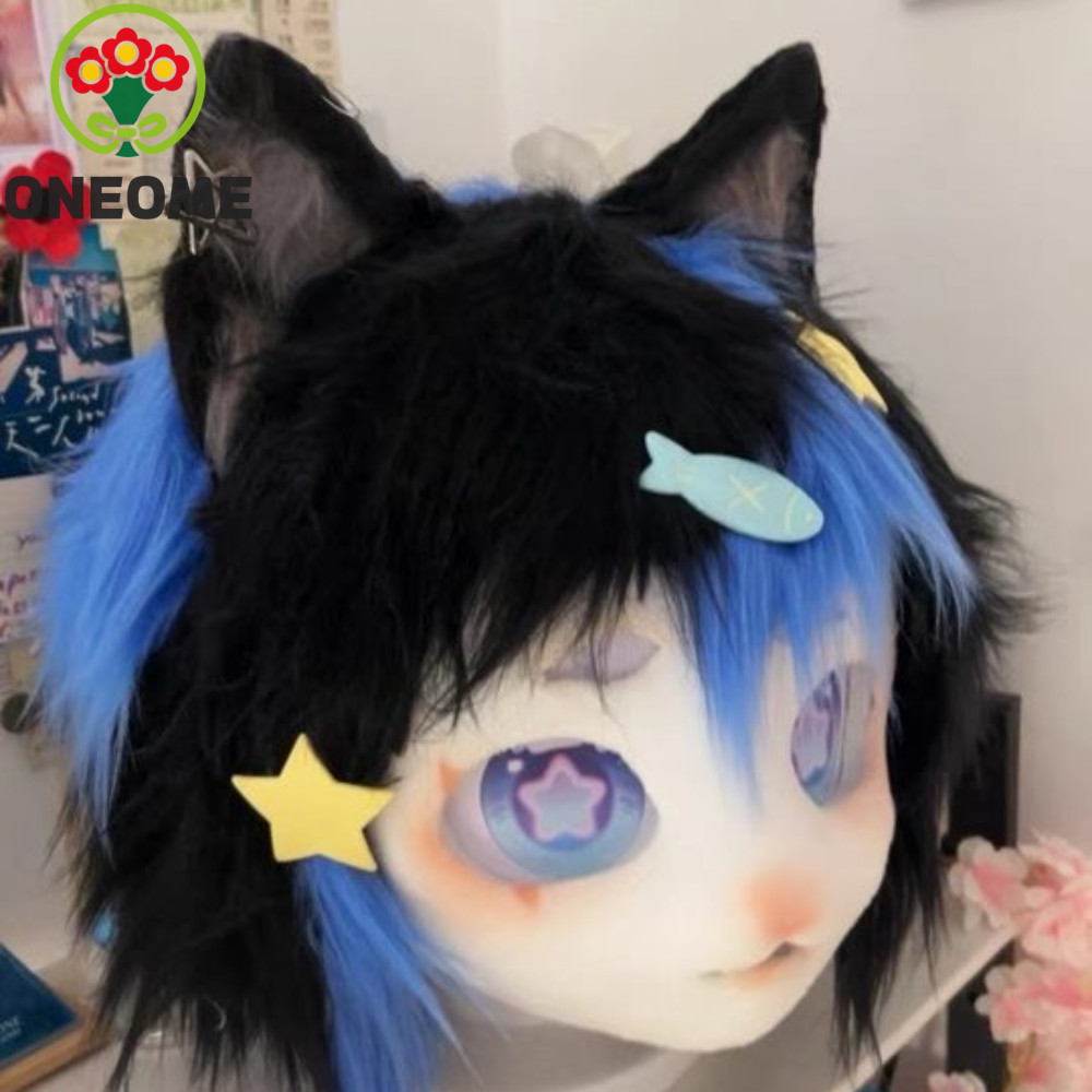ONEOME Wolf Dog Hair Band, Hair Hoop Lolita Cat Ear Headband, Sweet JK Animals Plush Furry Cosplay M