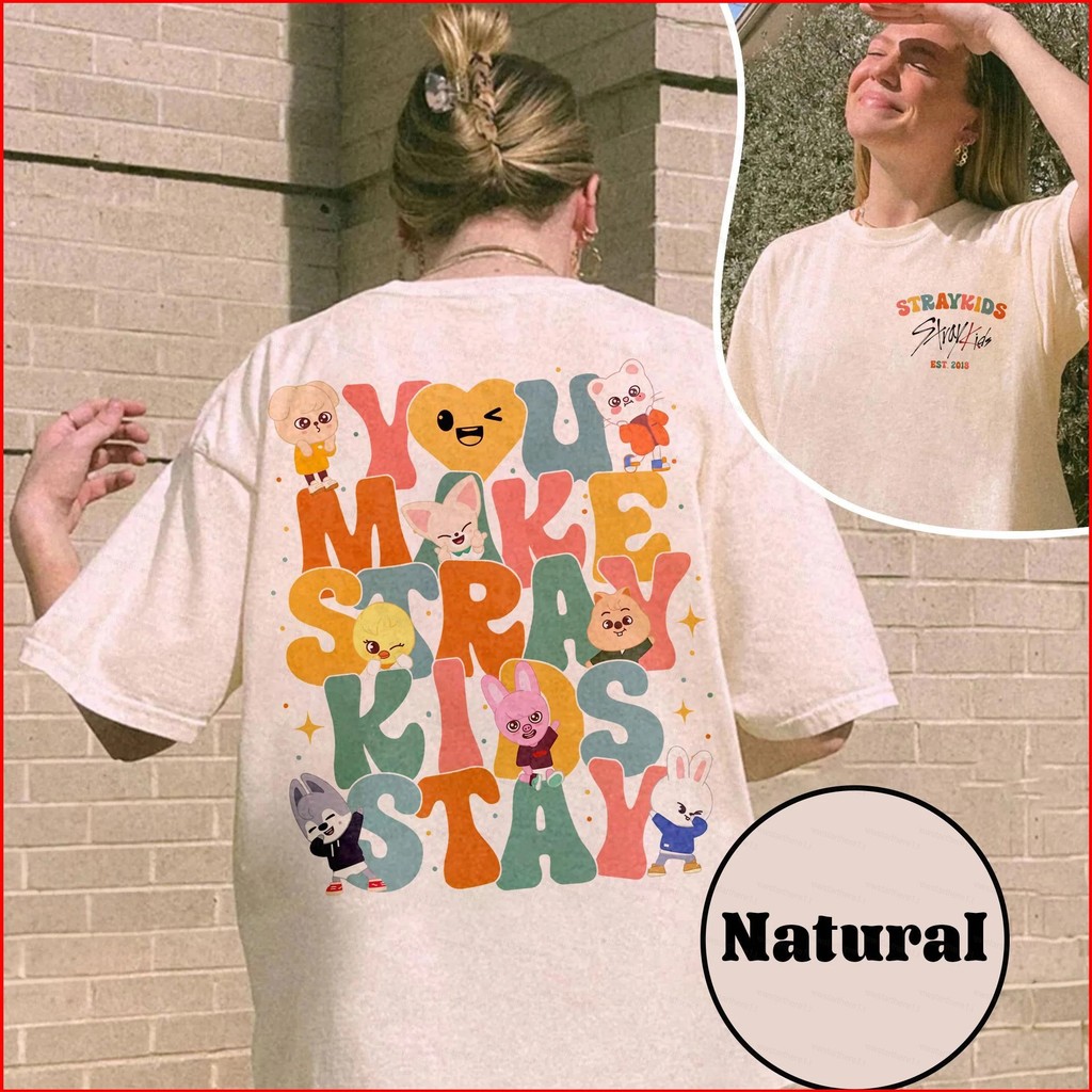 Áo thun K-Pop NS1 Stray Kids "You Make Stray Kids Stay" - ATE MINI ALBUM - Fan Tee