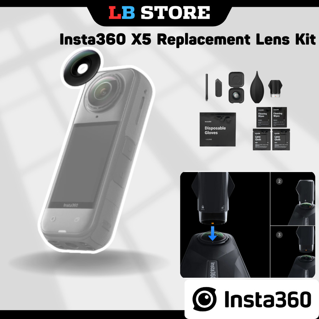 Insta360 X5 Replacement Lens Kit - Bộ kit thay thế lens Insta360 X5