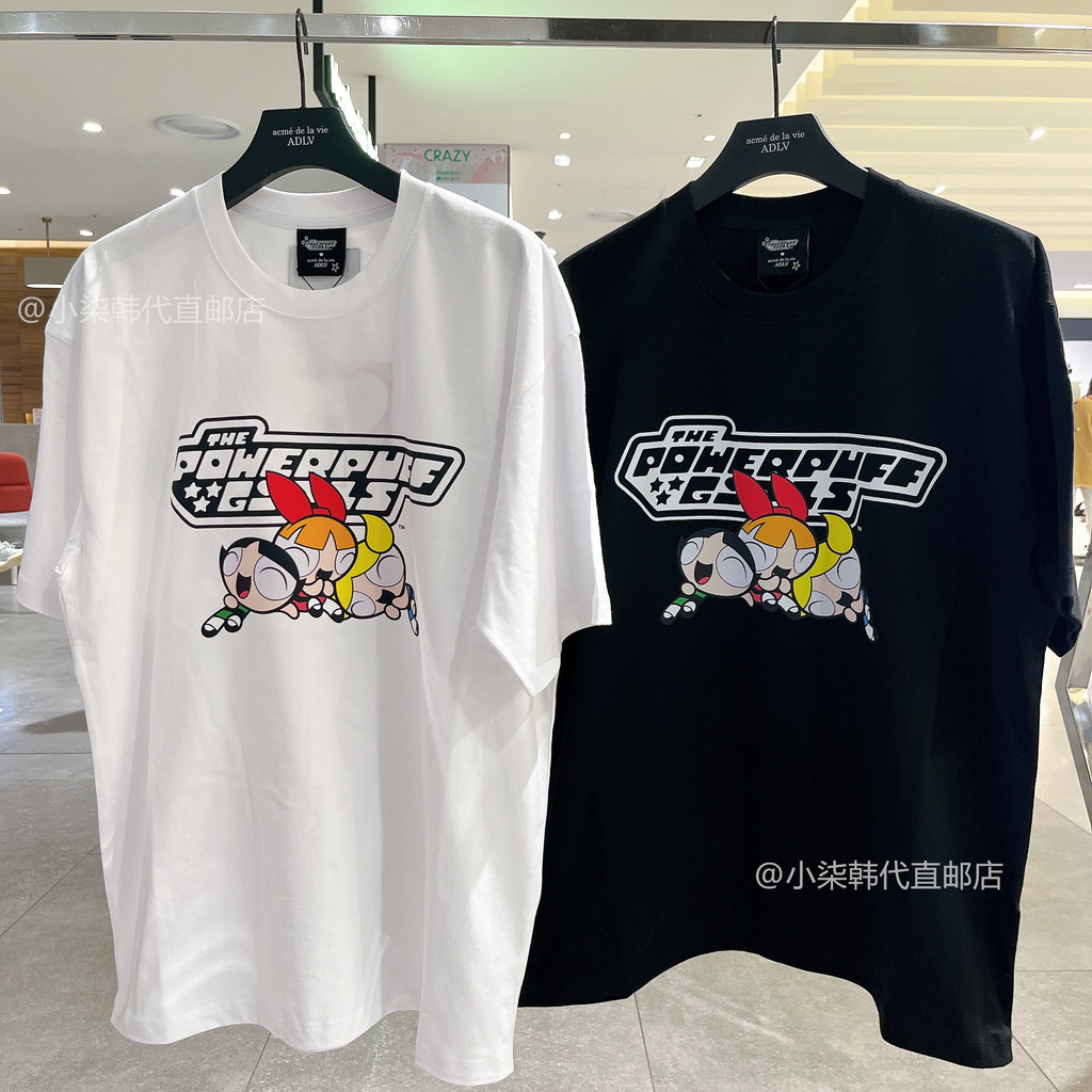 Feitian Girl Police Limited Joint Áo thun ngắn tay đa năng thời trang cotton cao cấp 100% phù hợp na