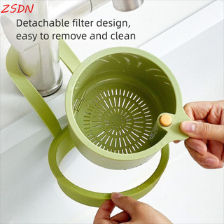 Giỏ lọc treo bồn rửa ZSDN, Nhanh chóng thoát nước Bộ lọc rác nhà bếp sáng tạo, Vỏ dưới có thể mở bền bỉ Kệ xốp xà phòng đa chức năng có thể tháo rời Phòng tắm