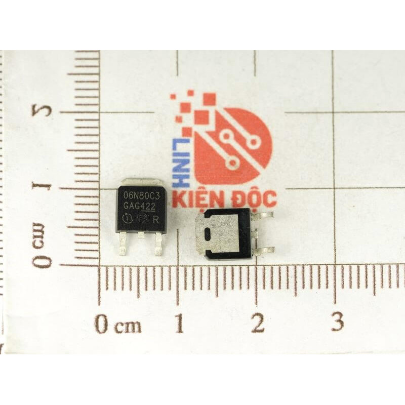 [Combo 5 chiếc]  Mosfet Kênh N 06N80C3, SPD06N80C3 800V/6A TO-252