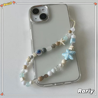 Mùa Hè Gió Biển Ngôi Sao Xanh Dây Xích Điện Thoại Nhỏ Tươi Dây Buộc DIY Chống Mất-RY