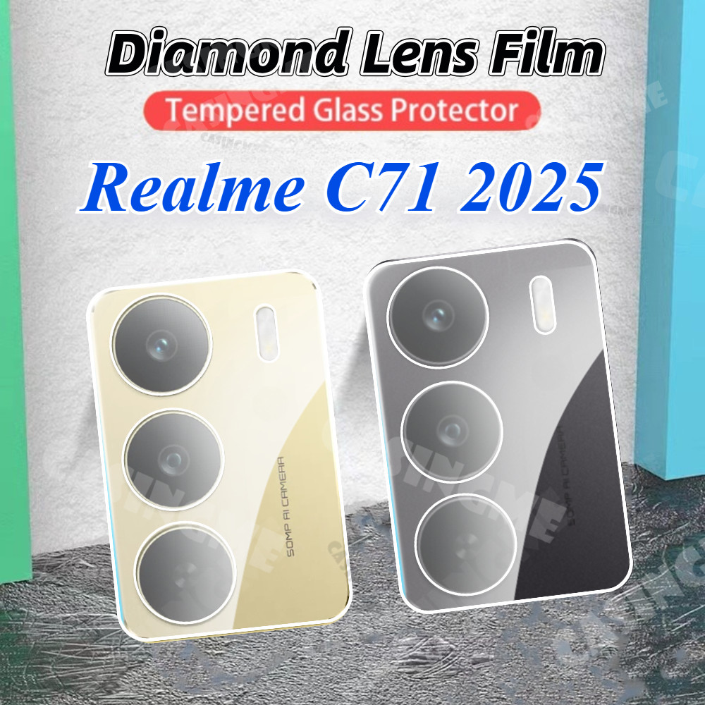 Cho Realme C71 4G 2025 Kính Cường Lực Trong Suốt 3D Kính Cường Lực Bảo Vệ Ống Kính Máy Ảnh Cho Realm