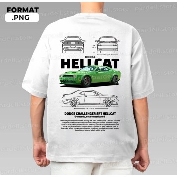 Áo thun Dodge Challenger Srt Hellcat Microfiber Jersey Phiên bản giới hạn