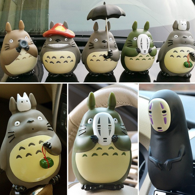 Tesla Hoạt Hình Anime Hàng Xóm Của Tôi Totoro Trang Trí Đồ Chơi Búp Bê Vinyl Xe Trang Trí Nhà Bánh N