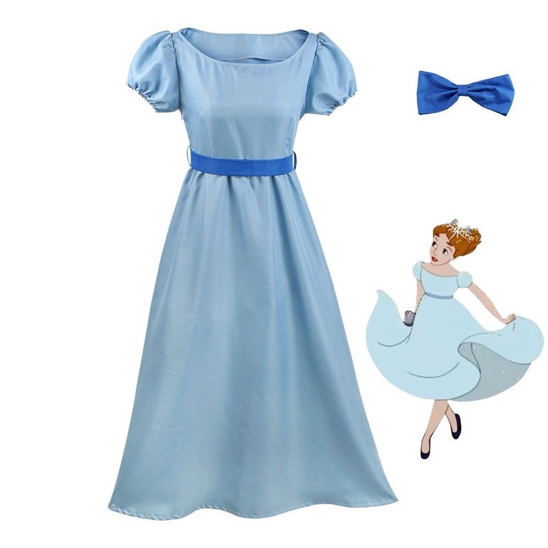 Đồ cosplay Peter Pan dành cho Wendy - Đầm dài công chúa chất lượng cao