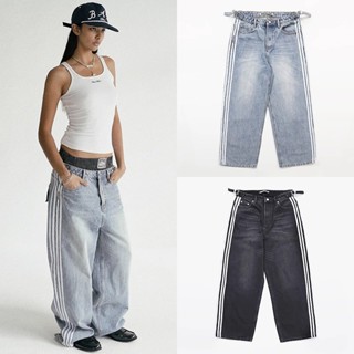 Quần jean Badblood Billy Track Baggy Fit - Xanh dương