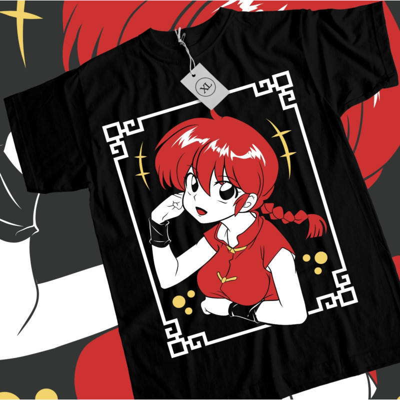 Áo Shirt Nam Phong Cách Manga Strip từ Series Ranma 1/2 của Rumiko Takahashi - Mới