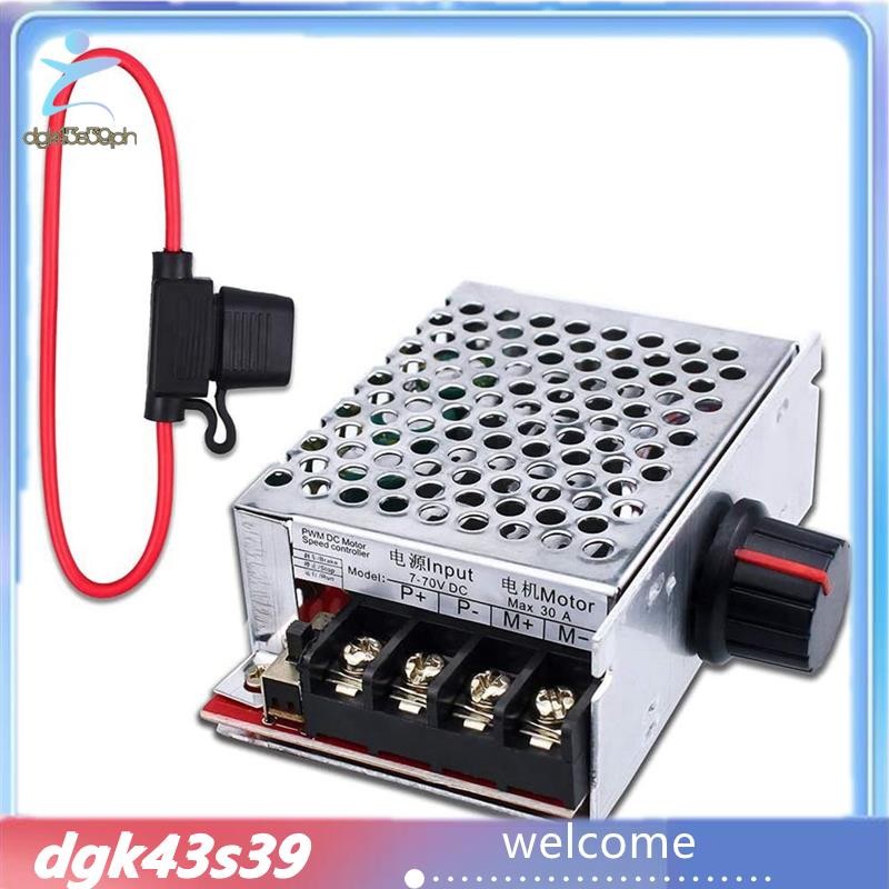 [Đẹp] 7-70V 30A Bộ Điều Khiển Tốc Độ Động Cơ DC Điều Khiển Công Tắc 12V 24V 36V 48V Với 30 Amp Cầu C