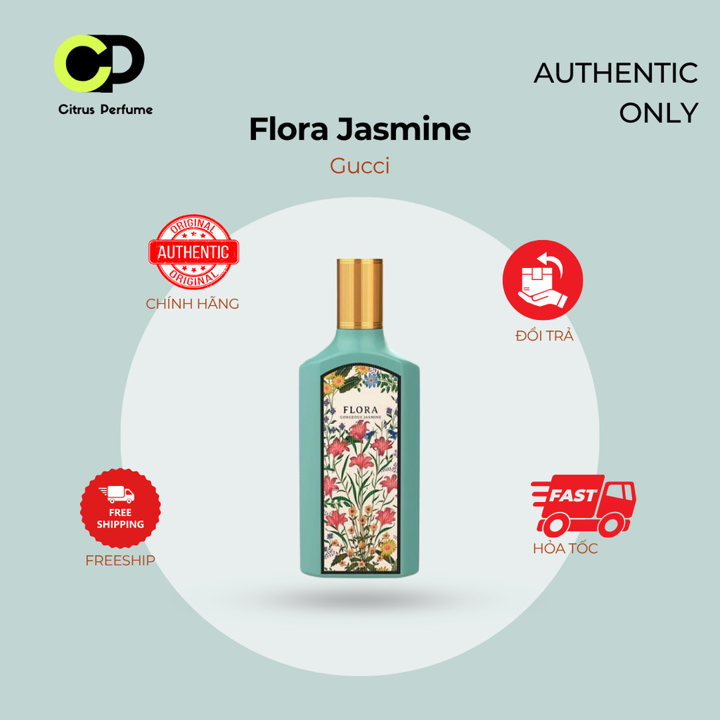 10ml Gu Flora Jasmine EDP| Nước hoa Nữ | Citrus Perfume