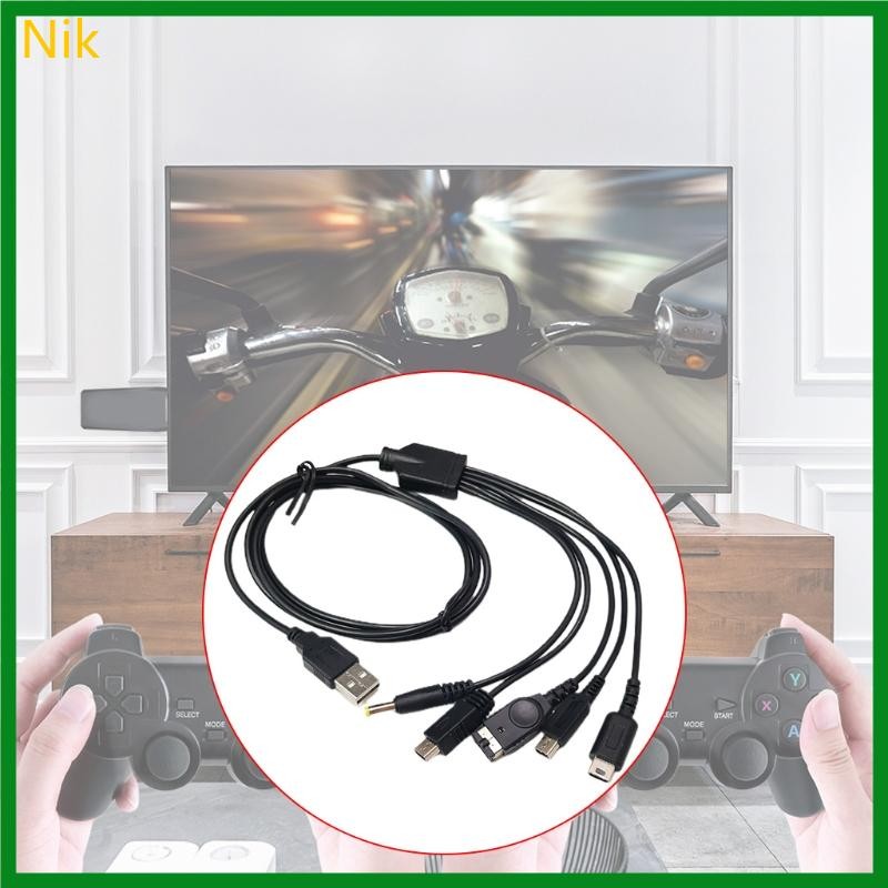 1.2m 5 in 1 USB Charger Cable Fast Charging Cord for GBA SP/3DS/for NDSL//fo