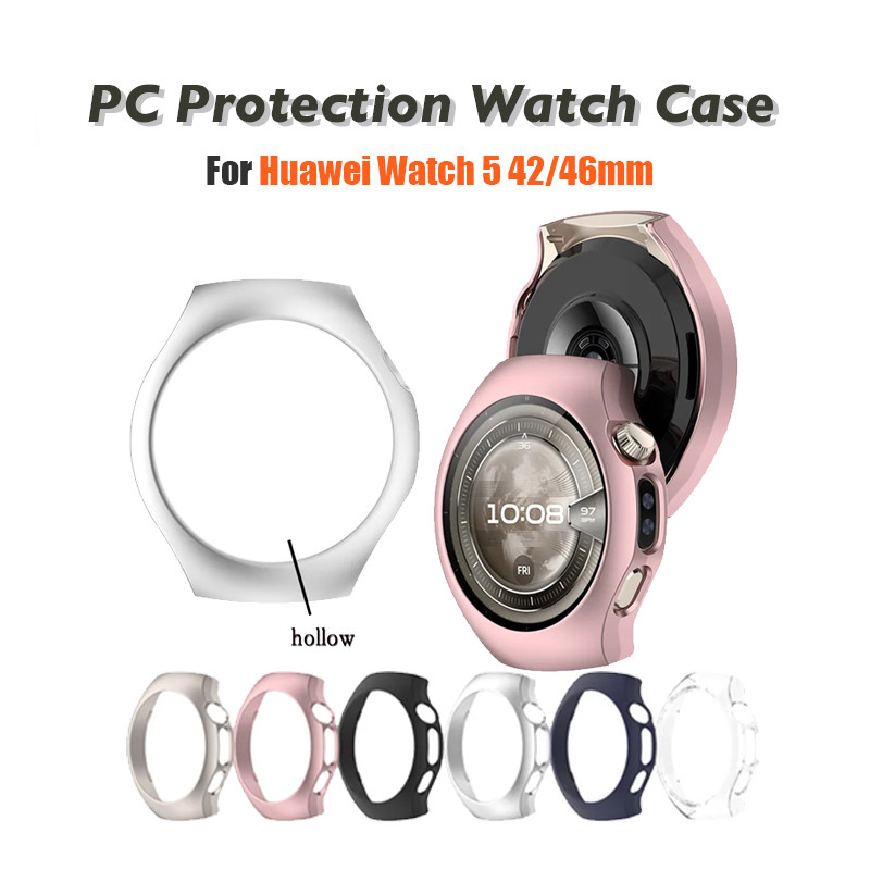 Vỏ đồng hồ PC cho Huawei Watch 5 42 / 46mm Vỏ bảo vệ cứng PC rỗng Bảo vệ cho Huawei Watch 5 vỏ trang
