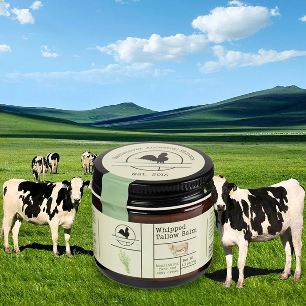 Grass Fed Beef Tallow Balm 37ml Tallow Moisturizing Cream Pure Tallow Balm For Skin Organic Skin Car