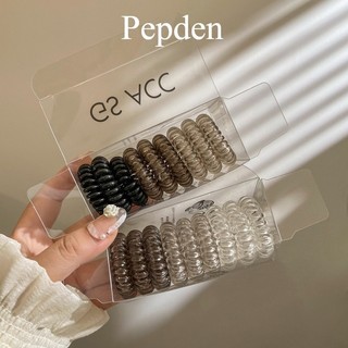  Set 9 Dây Cột Tóc Nữ Dạng Xoắn Ốc Đơn Giản Nhiều Màu Sắc Thời Trang 