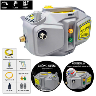 Máy Rửa Xe Gia Đình Áp Lực Cao Corleone RXG3002 Chính Hãng 1500W 100 Bar