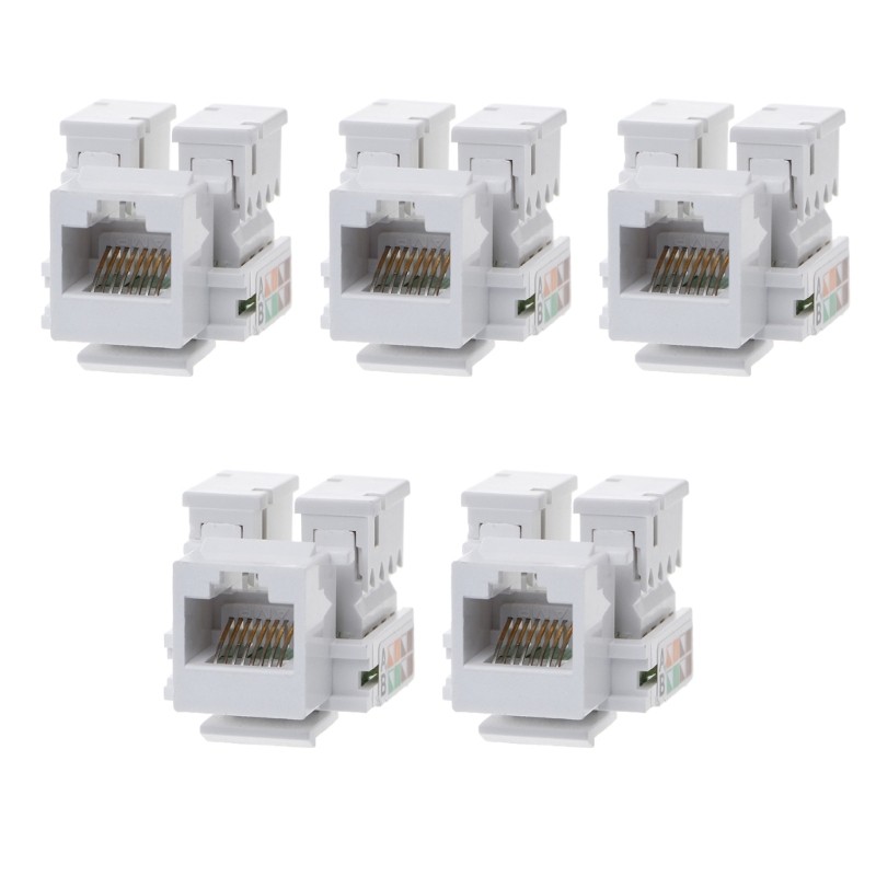 Doublebuy Ethernet Tấm Tường Keystone Jack Tấm Tường Với RJ45 Keystone Khớp Nối Chèn Nữ Sang Nữ CAT5