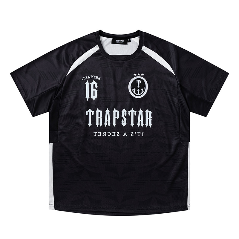 Áo mùa hè Áo thun thể thao ngắn tay in hình Trapstar Unisex