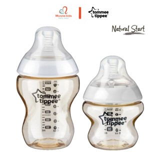 Bình sữa Tommee Tippee Natural Start nhựa PPSU 150ml 260ml 340ml chịu nhiệt độ cao  - Monnie Kids
