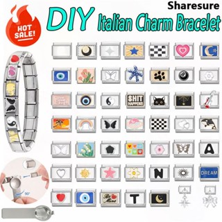 Mắt Xanh Vòng Tay Charm Ý Vừa Vặn Với Vòng Tay Thép Không Gỉ 9mm Diy Phụ Kiện Làm Đồ Trang Sức Phụ Kiện Vòng Tay Mô-đun Cá Tính Cổ Điển