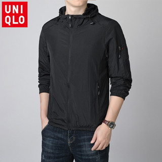 Áo khoác chống tia cực tím mùa hè cho nam Uniqlo, Áo khoác thể thao ngoài trời thoáng khí siêu mỏng, Áo khoác điều hòa trong nhà