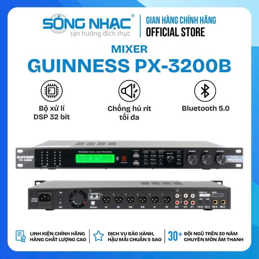 Vang số cao cấp GUINNESS PX-3200B ( PX3200B ) - Hàng chính hãng 2026 - Gia Khang Shop