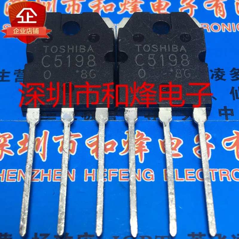 5 CÁI-10 CÁI 2SC5198 C5198 TO-3P 140V 10A MỚI VÀ TRÊN