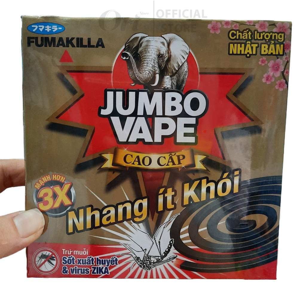 Hộp Nhang muỗi 12 khoanh JUMBO VAPE Premium ( Nhang ít khói)