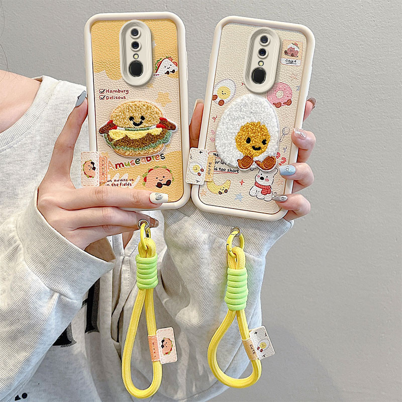 ốp lưng oppo f11 Ốp điện thoại họa tiết da thêu cho ốp lưng oppo f11