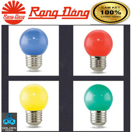 (Rạng Đông) Bóng đèn LED tròn 1W trang trí, Đui E27, tiết kiệm điện, Model A45W/1W