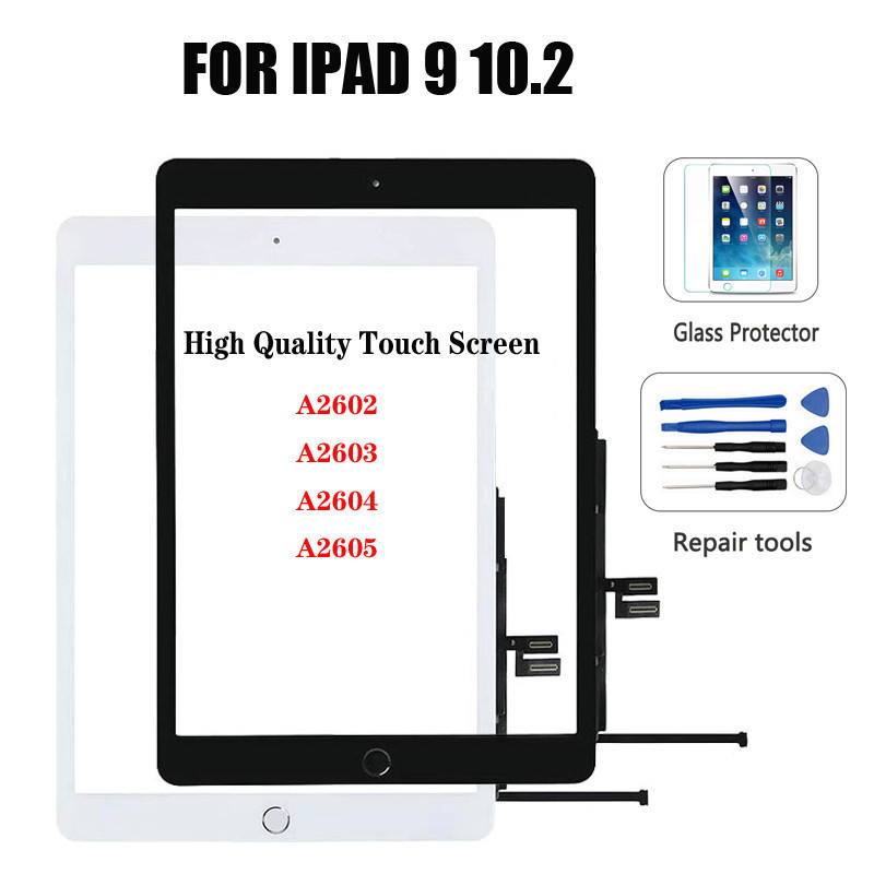 Dành Cho Ipad 9 9th 10.2 “2021 Mặt Trước Màn Hình Cảm Ứng Số Hóa Cảm Biến Kính Hiển Thị Thay Thế A26