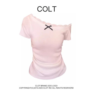 áo baby tee hồng mùa hè nơ  style hàn quốc  ôm body áo thun nữ CLOT