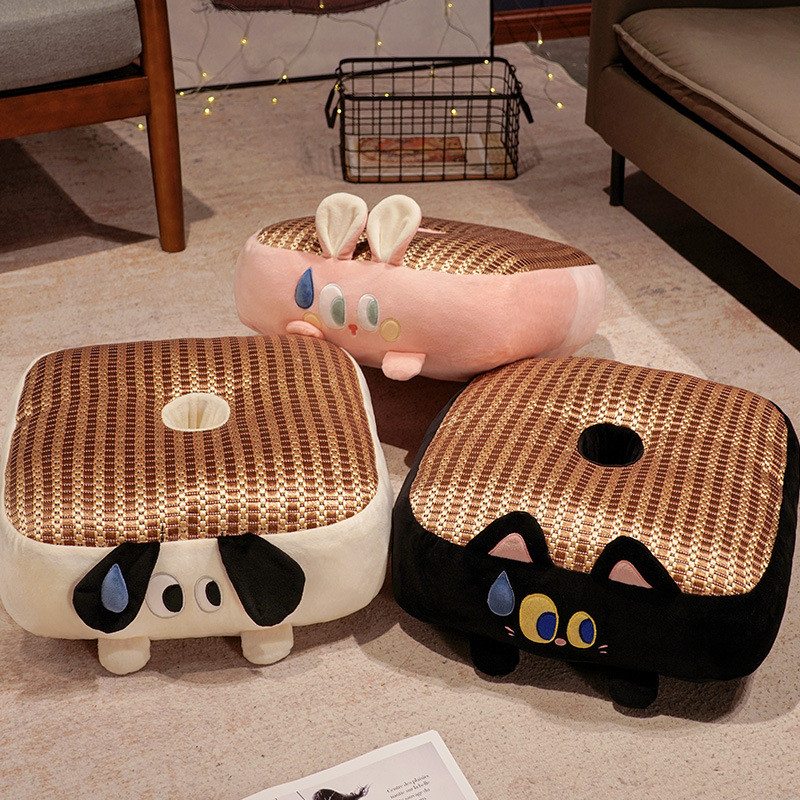 Cushion Home Floor Futon Floor Lazy Stool Butt Thickened Rattan Mat Tatami Cushion Cooling Mat for S