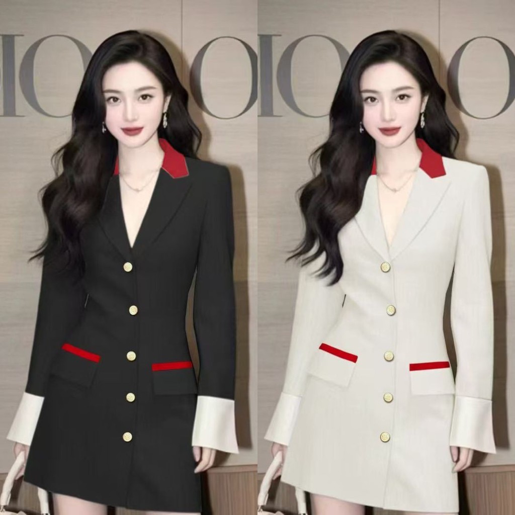 SUIT-27 SUIT Váy đi chơi phong cách váy nữ S-4XL