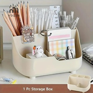 [KOQZM] Hộp đựng bút dung tích lớn 5 lưới Hộp đựng cọ trang điểm đa chức năng Hộp đựng đồ để bàn bằng nhựa chất lượng cao [mới]