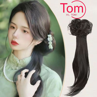Tóc giả đuôi ngựa phong cách cổ điển, đuôi ngựa kiểu Trung Quốc, tóc giả cột thẳng dài cho nữ