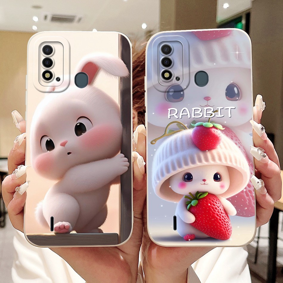 Dành Cho Itel P37 / Vision 2S / Itel P651L P681L / Itel Vision2 Plus / P37 Pro Vỏ Hoạt Hình Mèo Thỏ 