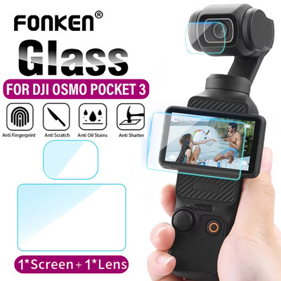 Fonken Bảo Vệ Màn Hình Cho DJI OSMO Pocket 3 Chống Trầy Xước Ống Kính Phim Bảo Vệ Cho DJI Pocket 3 Phụ Kiện
