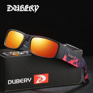 Kính râm cổ điển DUBERY phân cực nam lái xe hình vuông màu đen