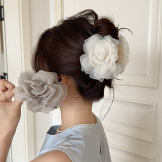 Kẹp tóc lưới hoa hồng Kẹp tóc cá mập Phụ kiện tóc
