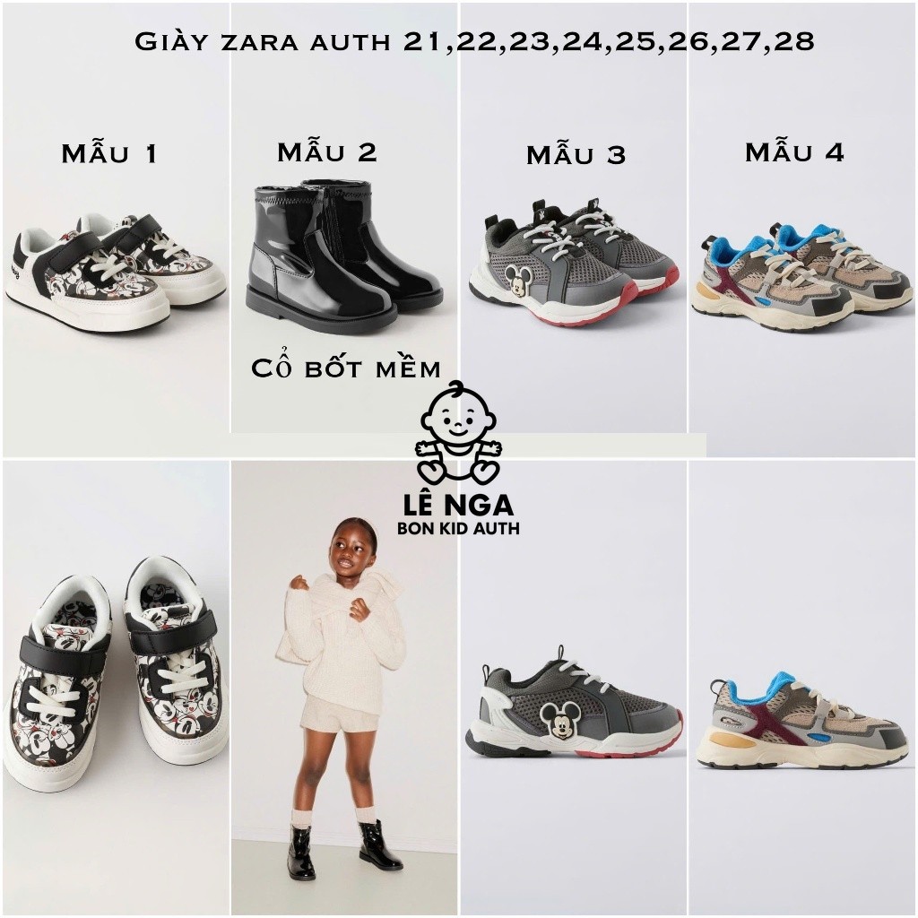 [BONKID] Giày, Bốt, Dép sandal ZARA_CN 21 đến 28