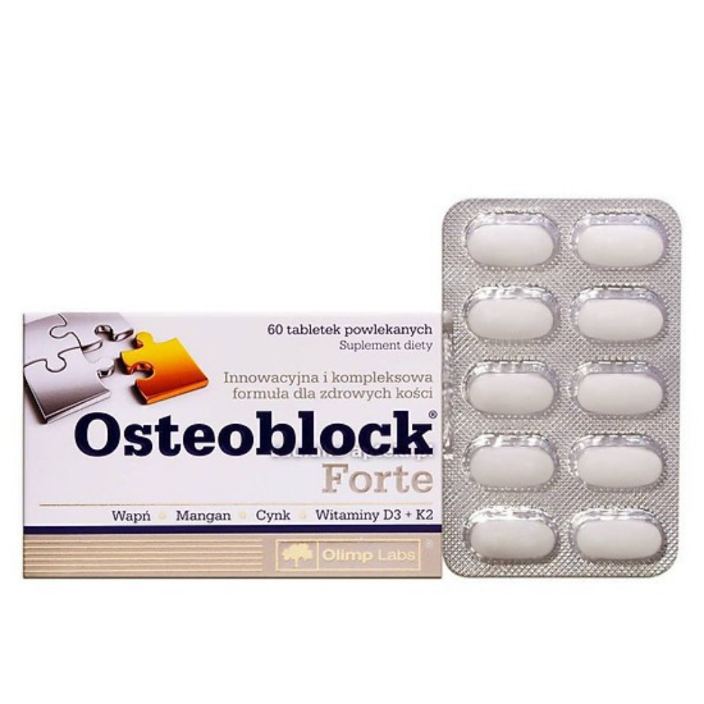 Osteoblock Forte - Viên Uống Canxi, Canxi Hữu Cơ, Phòng Loãng Xương, Calci Hữu Cơ Thế Hệ Mới