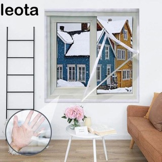  Bộ vỏ cách nhiệt cửa sổ LEOTA Rèm ấm áp mùa đông dày chống gió Dây dính nhựa có độ bền tốt Bộ màn hình cửa có thể điều chỉnh Ngăn ngừa lạnh 