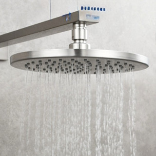 Bát sen tắm đứng INOX 304 mặt tròn 20cm, vòi hoa sen thay thế bát sen cây trắng mờ, xoay linh hoạt 360 độ