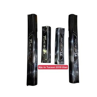 Ốp bậc trong xe Tucson 2019 2020 2021 mẫu titan cao cấp - 4PCS