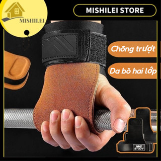 MISHILEI-Găng Tay Tập Gym,Lifting Strap,Hỗ Trợ Các Bài Kéo, Deadlift, Lên Xà