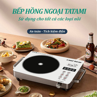 Bếp Điện Từ Hồng Ngoại Cool Bear Cao Cấp Công Suất Lớn Chế Độ Hẹn Giờ Điều Chỉnh Nhiệt Không Kén Nồi