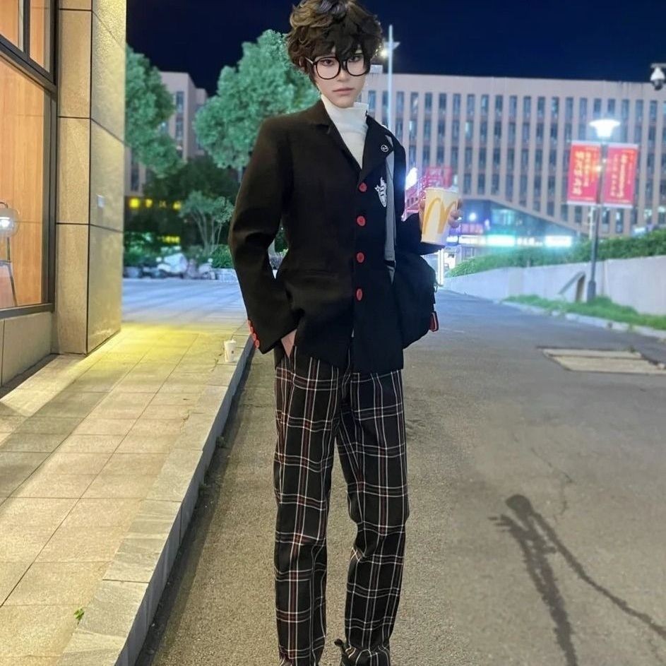 Persona 5 Cosplay Bundle - Trang phục đồng phục đi học hàng ngày của Akira Kurusu (Anime-Accurate Ve