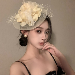 Pháp Cô Dâu Hoa Tóc Vòng Phong Cách Retro Kẹp Tóc Phụ Kiện Tóc Lưới Top Mũ Mũ Mũ Mũ