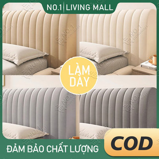 【No.1】Vỏ bọc đầu giường được làm bằng nhung dày mềm mại màu trơn chống bụi và ấm áp